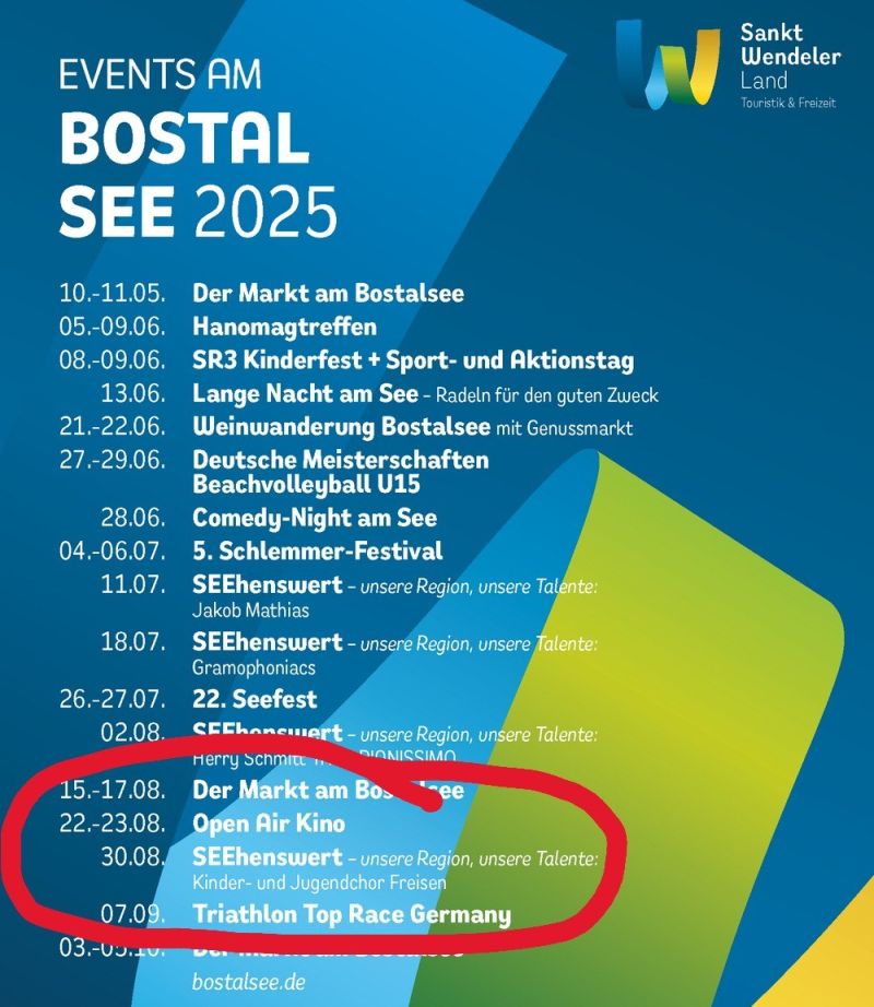 News-Beitrag mit Titel Kinder- und Jugendchor Freisen singt Konzert am Bostalsee 