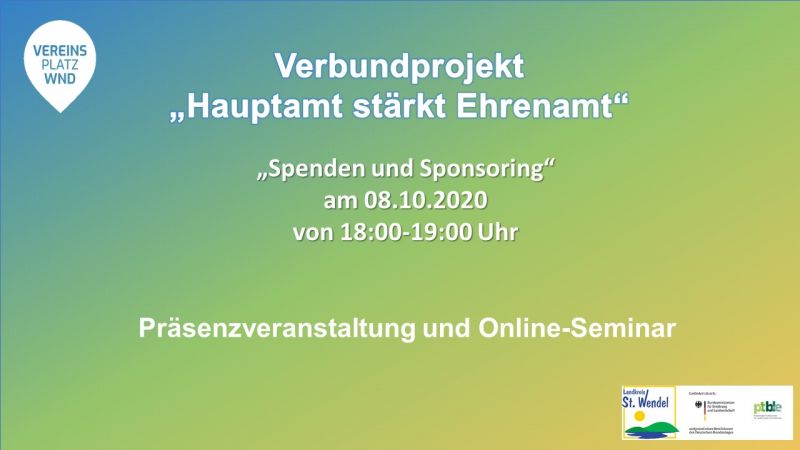 News-Beitrag mit Titel Online Seminar: Spenden und Sponsoring 