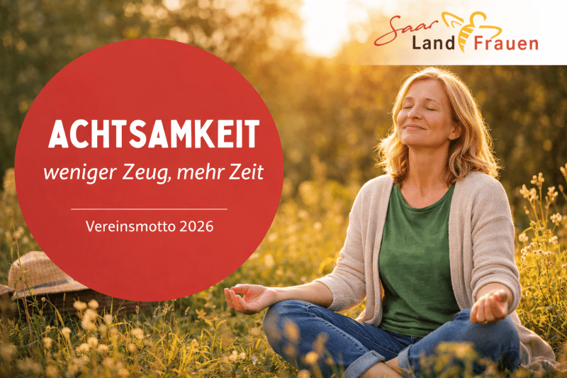 News-Beitrag mit Titel Vereinsmotto für 2026 lautet "Achtsamkeit" 