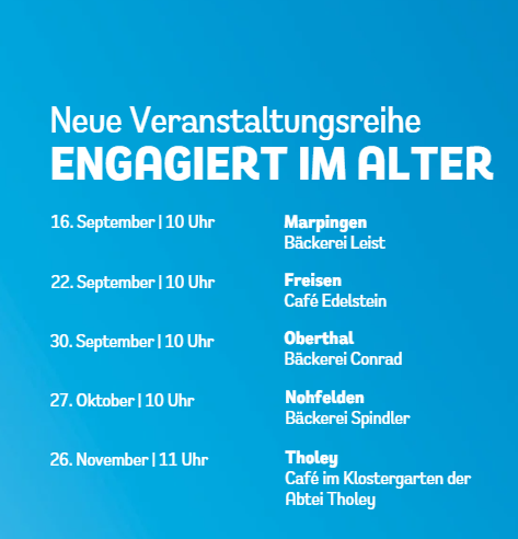 Offizielle Nachrichten mit Titel Ehrenamtlich engagiert im besten Alter 